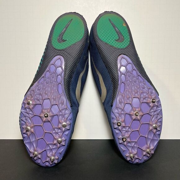 Mens NIKE Zoom Rival M 9 Spiked Track Running Shoes / Size 8 - Picture 7 of 8